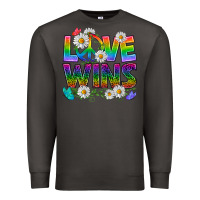 Smoke Pride LGBTQ+ Love Wins Premium Sweatshirt - BundleAndBundleShop