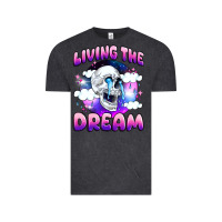 Vintage Black living the dream Vintage Tee - JahusDesignShop