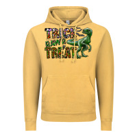 Vintage Mustard Trick RAWR Treat Vintage Hoodie - CowhideDigitalArt
