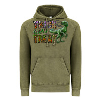 Vintage Olive Trick RAWR Treat Vintage Hoodie - CowhideDigitalArt