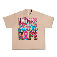 Burro love faith hope with cancer ribbon  ado Urban Heavy Tee - AdoDesignShop