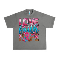 Tornado love faith hope with cancer ribbon  ado Urban Heavy Tee - AdoDesignShop