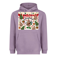 Lavender Boojee Christmas cake Heavyweight Hoodie - MaliasSmallBusiness