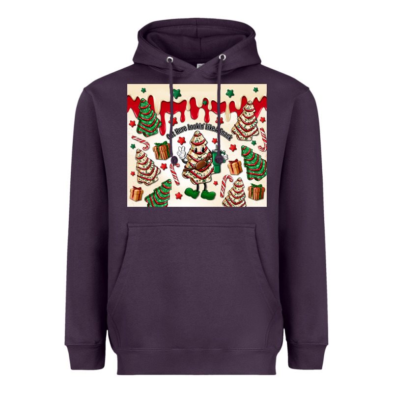 Boojee Christmas Cake Heavyweight Hoodie by MaliasSmallBusiness | Teevron