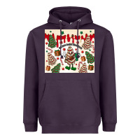 Plum Boojee Christmas cake Heavyweight Hoodie - MaliasSmallBusiness