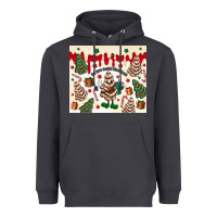Smoke Boojee Christmas cake Heavyweight Hoodie - MaliasSmallBusiness