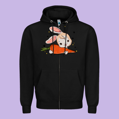 So Hoppin Boujee Easter Bunny Stanley Zipper Hoodie Designed By Maliassmallbusiness