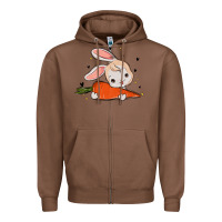 Chestnut so hoppin boujee easter bunny stanley Zipper Hoodie - MaliasSmallBusiness