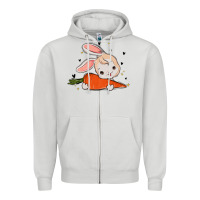 Dove Grey so hoppin boujee easter bunny stanley Zipper Hoodie - MaliasSmallBusiness