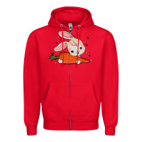 Red so hoppin boujee easter bunny stanley Zipper Hoodie - MaliasSmallBusiness