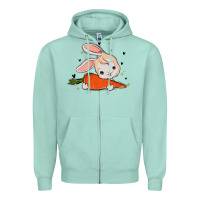 Seafoam so hoppin boujee easter bunny stanley Zipper Hoodie - MaliasSmallBusiness