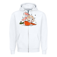 White so hoppin boujee easter bunny stanley Zipper Hoodie - MaliasSmallBusiness