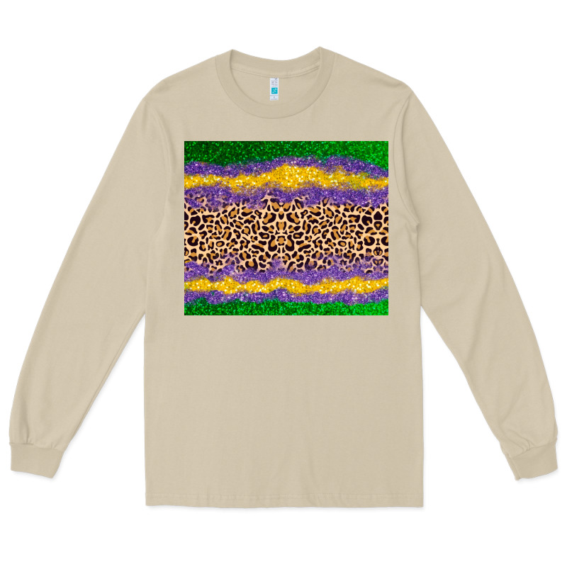 Mardi Gras Leopard Long Sleeve Tee by AdoDesignShop | Teevron