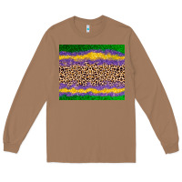 Toasted Coconut mardi gras leopard Long Sleeve Tee - AdoDesignShop