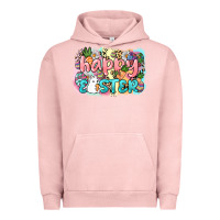 Pigment Salmon Happy Easter Day Urban Hoodie - HowdyJamesFarm
