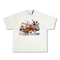 Pistachio happy easter trucks Urban Heavy Tee - AdoDesignShop