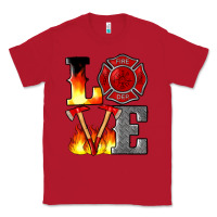 Red firefighter love Classic Tee - Artiststas