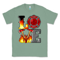 Sage firefighter love Classic Tee - Artiststas