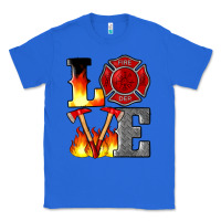 True Royal firefighter love Classic Tee - Artiststas