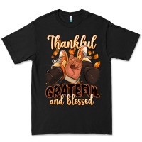 Black Thankful grateful and Blessed black man sneakers Premium Tee - RanaPortraitStore