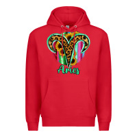 Red Aries Zodiac Premium Hoodie - Bettercallsaul