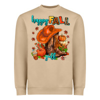 Happy Fall Y'all  Cowgirl Heavyweight Sweatshirt | Teevron