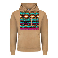 Vintage Camel aztec turquoise gemstone seamless pattern Vintage Hoodie - HRA Design Shop