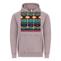Vintage Zinc aztec turquoise gemstone seamless pattern Vintage Hoodie - HRA Design Shop