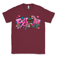 Burgundy cancer faith cross Classic Tee - AdoDesignShop