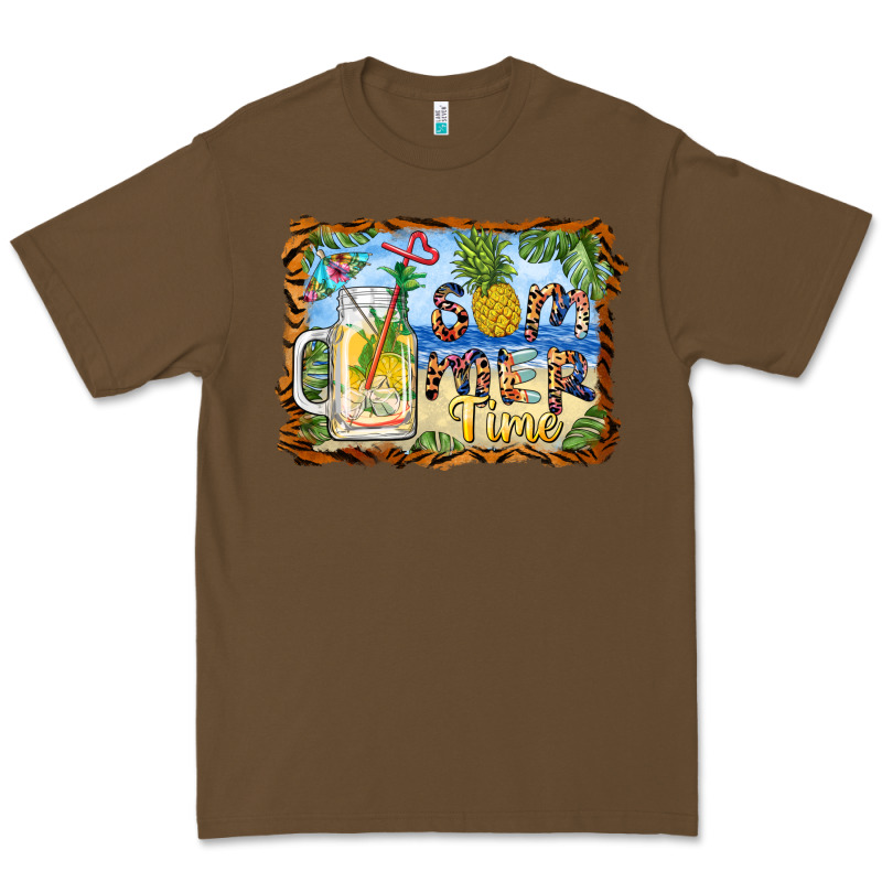 Summer Time Pineapple And  Beach Premium Tee by BarkalooDesign | Teevron