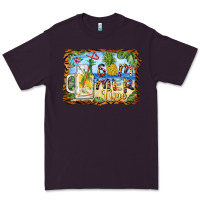 Plum summer time pineapple and  beach Premium Tee - BarkalooDesign