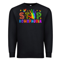 Black Western Stop Homophobia Premium Sweatshirt - BundleAndBundleShop