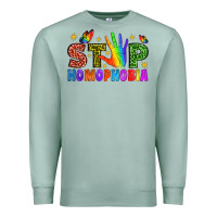 Seafoam Western Stop Homophobia Premium Sweatshirt - BundleAndBundleShop