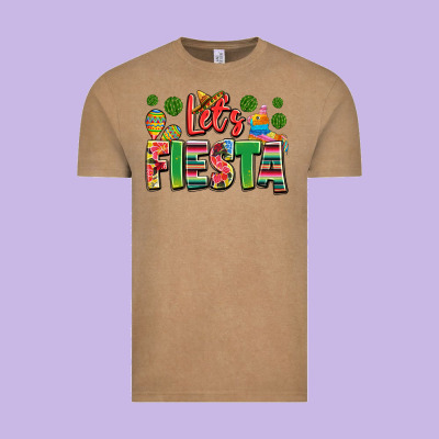 Let's Fiesta Vintage Tee Designed By Jahusdesignshop