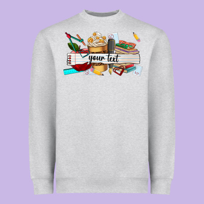 Costomized Teachers Name Heavyweight Sweatshirt Designed By Adodesignshop