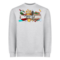 Heather Grey costomized teachers name Heavyweight Sweatshirt - AdoDesignShop