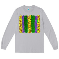 Moon Dust mardi gras leopard brushstrokes Long Sleeve Tee - AdoDesignShop