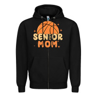 Black senior mom 2024 Zipper Hoodie - MaliasSmallBusiness