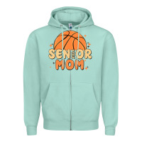 Seafoam senior mom 2024 Zipper Hoodie - MaliasSmallBusiness
