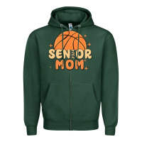 Sports Green senior mom 2024 Zipper Hoodie - MaliasSmallBusiness