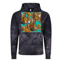 Cloud Black western boots and hat seamless pattern Vintage Hoodie - HRA Design Shop