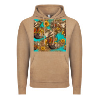Vintage Coffee western boots and hat seamless pattern Vintage Hoodie - HRA Design Shop
