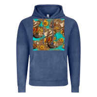 Vintage Denim western boots and hat seamless pattern Vintage Hoodie - HRA Design Shop