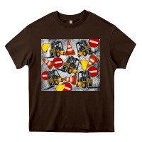 Chocolate Brown forklift tumbler Heavy Core Tee - Artiststas