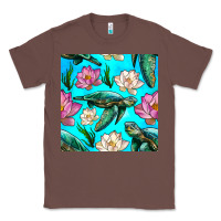 Chestnut sea turtle seamless pattern Classic Tee - BundleAndBundleShop