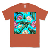 Copper sea turtle seamless pattern Classic Tee - BundleAndBundleShop