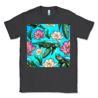 Smoke sea turtle seamless pattern Classic Tee - BundleAndBundleShop