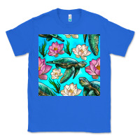 True Royal sea turtle seamless pattern Classic Tee - BundleAndBundleShop