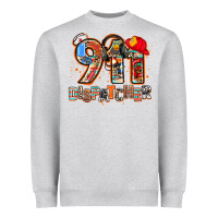 Heather Grey 911 dispatcher Heavyweight Sweatshirt - AdoDesignShop
