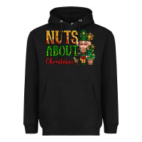 Black Nuts about Christmas Nutcracker Heavyweight Hoodie - NancyCooperArtShop